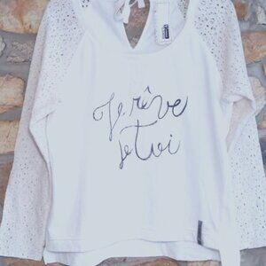 the way cream lace top